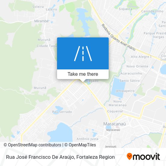 Rua José Francisco De Araújo map