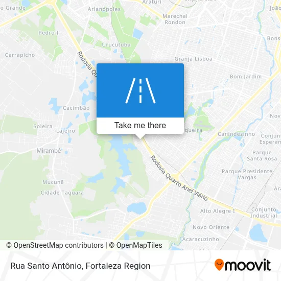 Rua Santo Antônio map