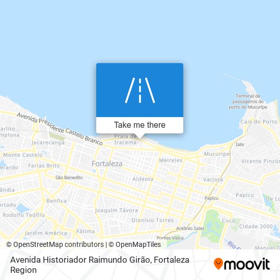 Mapa Avenida Historiador Raimundo Girão