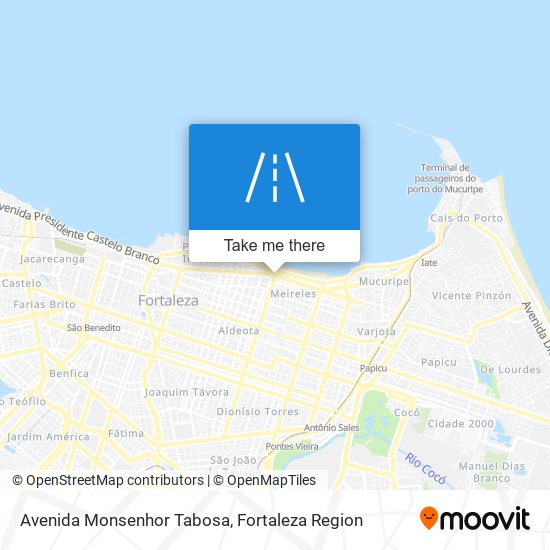Mapa Avenida Monsenhor Tabosa