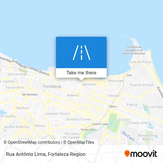 Rua Antônio Lima map