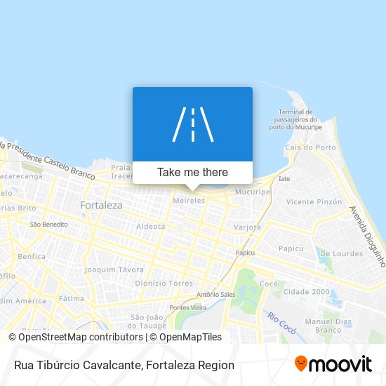 Mapa Rua Tibúrcio Cavalcante