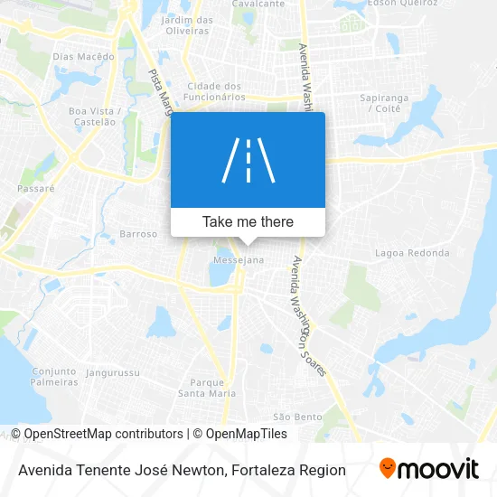 Avenida Tenente José Newton map