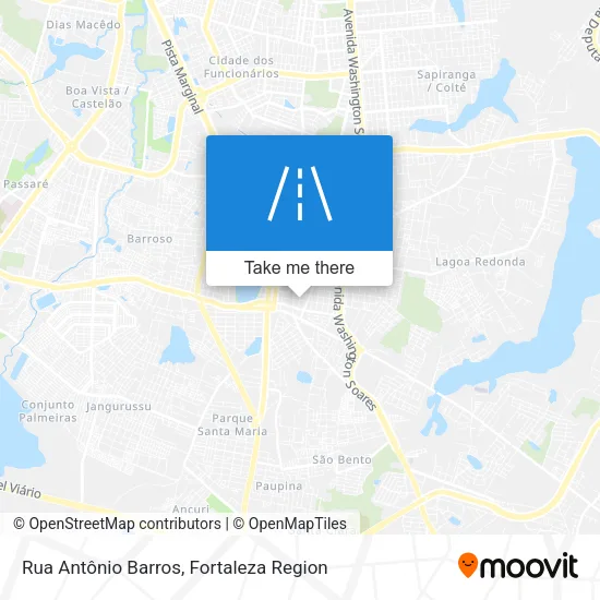 Rua Antônio Barros map