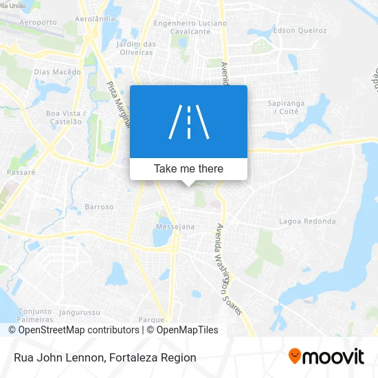 Rua John Lennon map