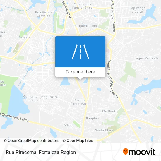 Rua Piracema map