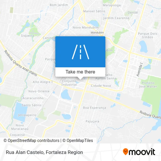 Rua Alan Castelo map