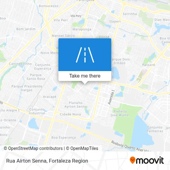 Rua Aírton Senna map