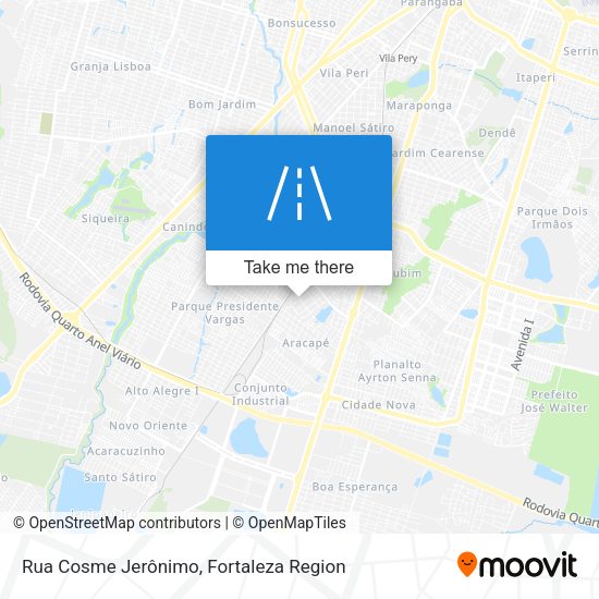 Rua Cosme Jerônimo map