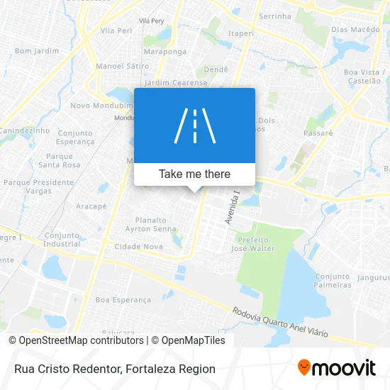 Rua Cristo Redentor map