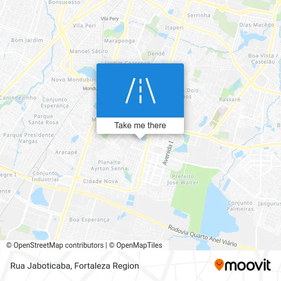 Rua Jaboticaba map
