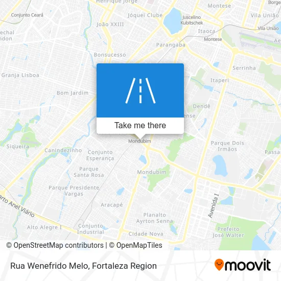 Rua Wenefrido Melo map