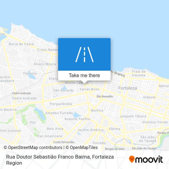 Rua Doutor Sebastião Franco Baima map