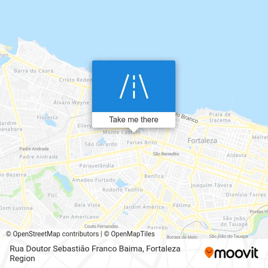 Rua Doutor Sebastião Franco Baima map