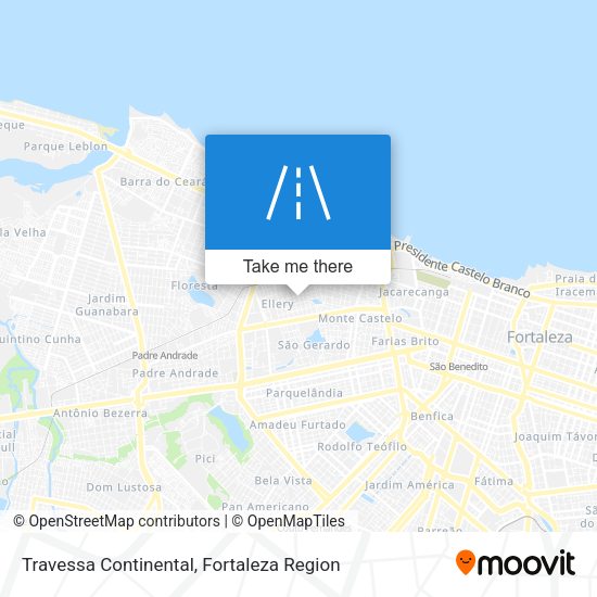 Travessa Continental map