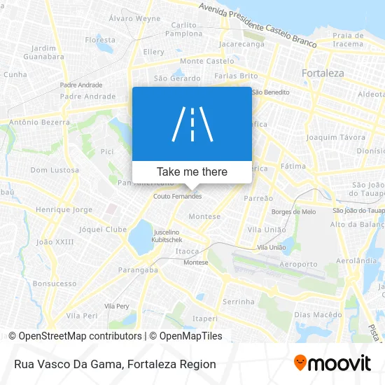 Rua Vasco Da Gama map