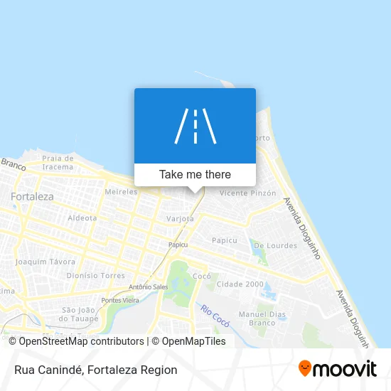 Rua Canindé map