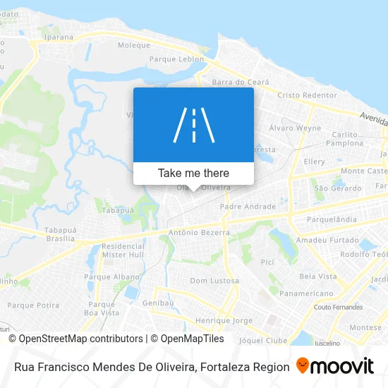 Rua Francisco Mendes De Oliveira map