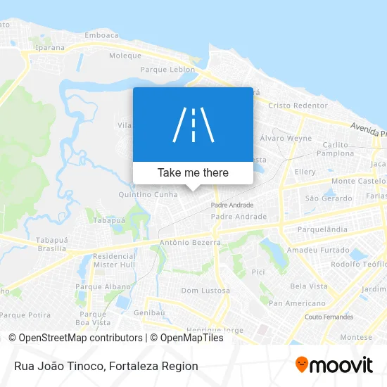 Rua João Tinoco map