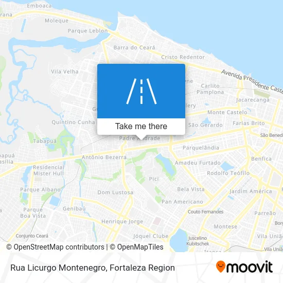 Rua Licurgo Montenegro map
