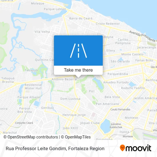 Rua Professor Leite Gondim map