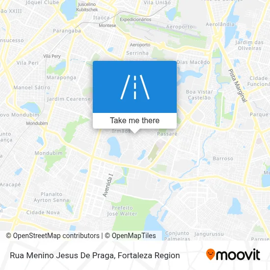 Rua Menino Jesus De Praga map