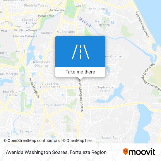 Mapa Avenida Washington Soares