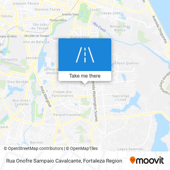 Mapa Rua Onofre Sampaio Cavalcante