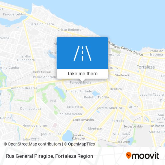 Rua General Piragibe map