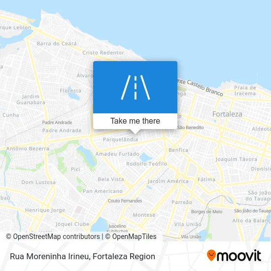 Rua Moreninha Irineu map