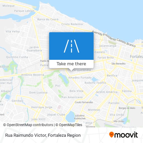 Mapa Rua Raimundo Victor