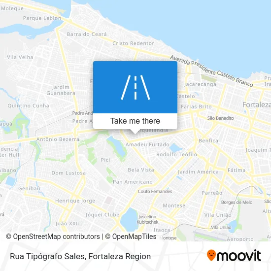 Rua Tipógrafo Sales map