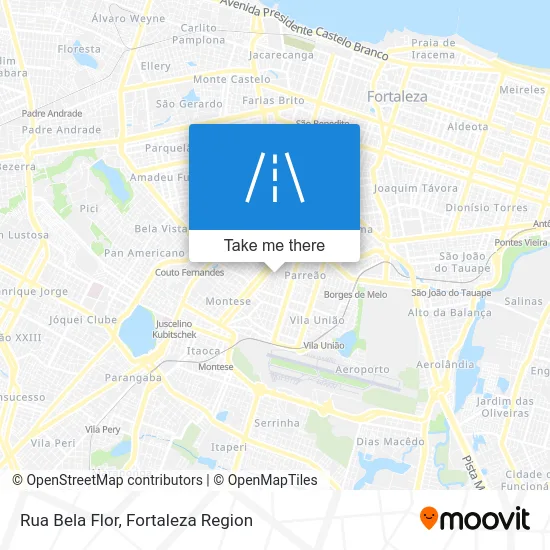 Rua Bela Flor map