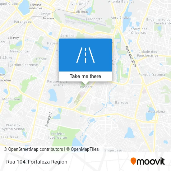 Rua 104 map