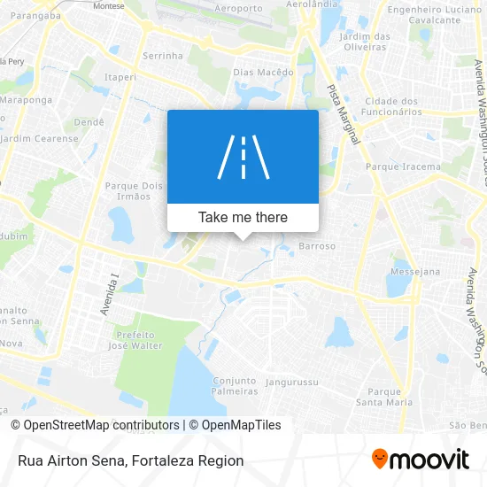 Rua Airton Sena map
