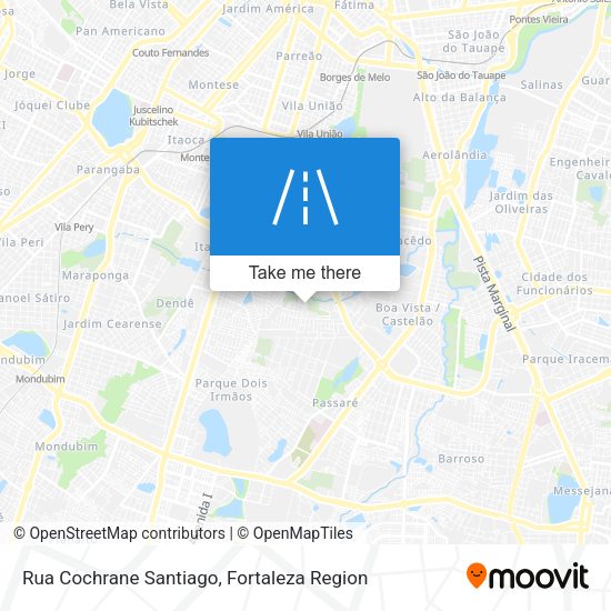Rua Cochrane Santiago map