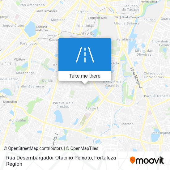 Rua Desembargador Otacílio Peixoto map