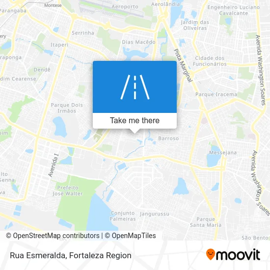 Rua Esmeralda map
