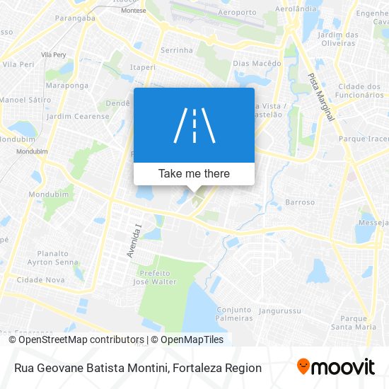 Mapa Rua Geovane Batista Montini