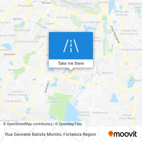 Rua Geovane Batista Montini map