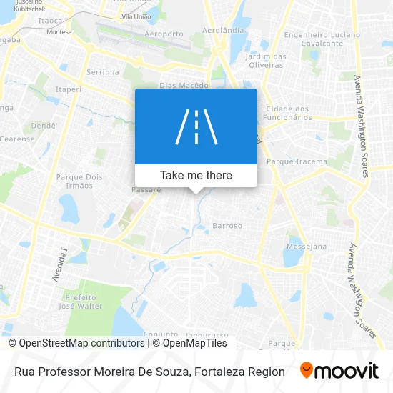 Rua Professor Moreira De Souza map