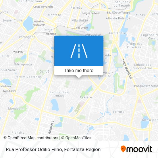 Rua Professor Odílio Filho map