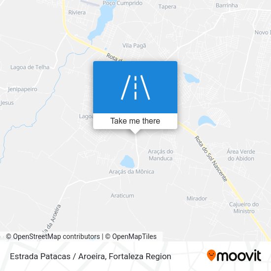 Estrada Patacas / Aroeira map