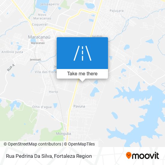 Mapa Rua Pedrina Da Silva