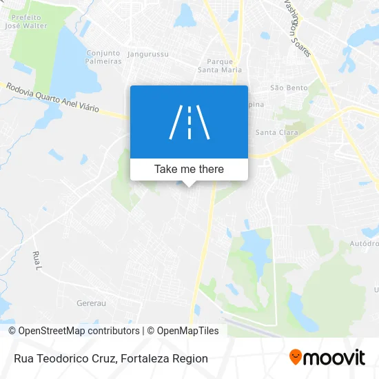 Rua Teodorico Cruz map