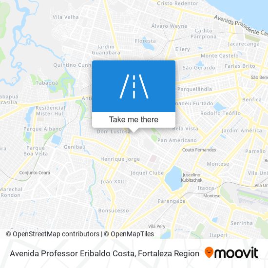 Avenida Professor Eribaldo Costa map