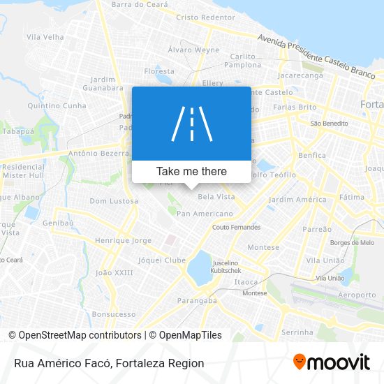 Rua Américo Facó map