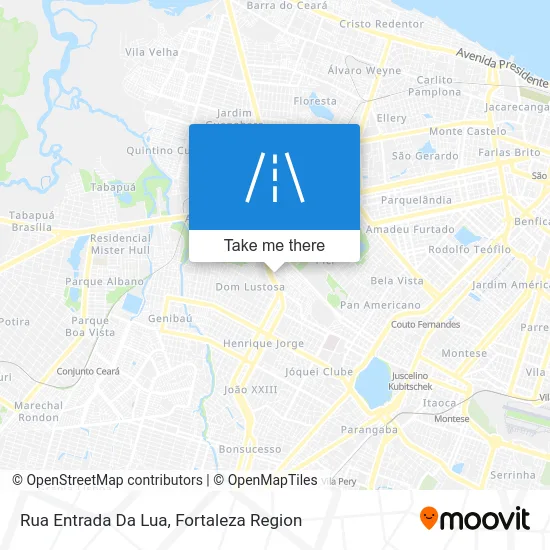 Rua Entrada Da Lua map