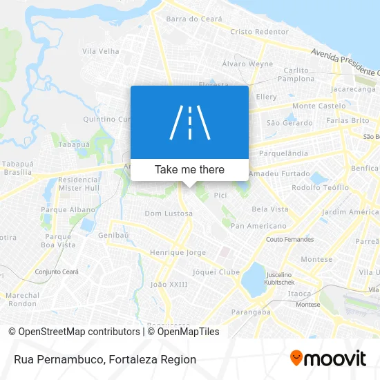 Rua Pernambuco map