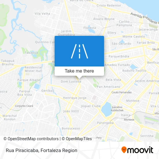 Rua Piracicaba map